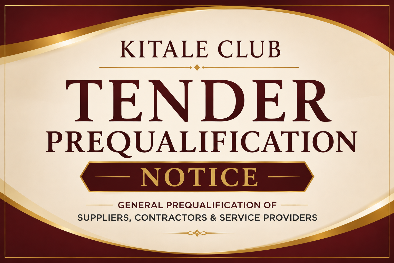 PREQUALIFICATION DOCUMENT 2026 TO 2027